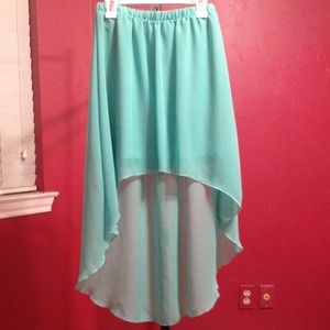 Mint Hi-Lo Skirt