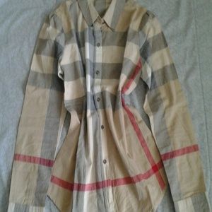Burberry Brit Button Up Blouse. Small/Medium
