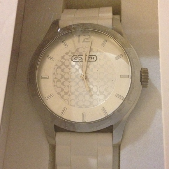 COACH ? authentic white signature watch