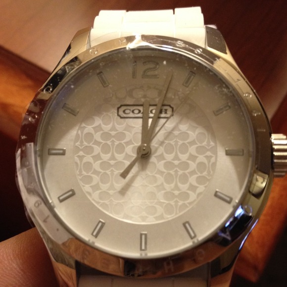 COACH ? authentic white signature watch main image 4