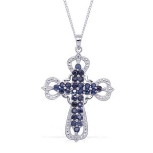 💥PRICE DROP💥BLUE SAPPHIRE CROSS