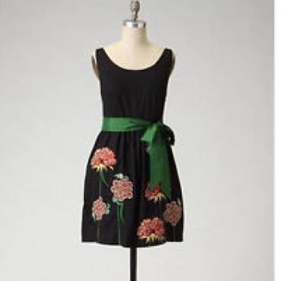 Anthropologie Floreat Cranesbill Dress
