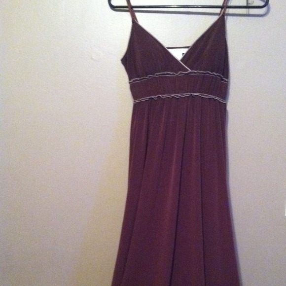 Max Studio chocolate brown maxi dress! 👍🌸💚