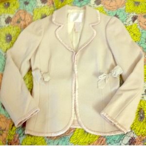 🎀 Muted Pink Wool Rebecca Taylor Blazer 🎀