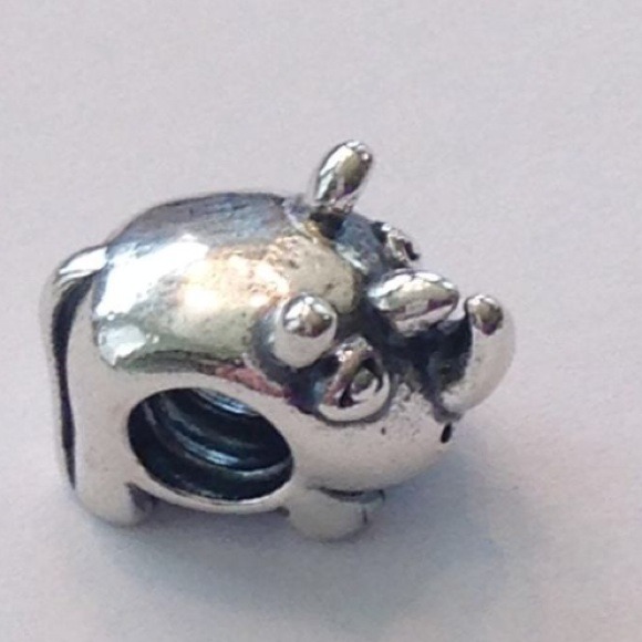 Authentic Pandora RARE & RETIRED Rhino Charm