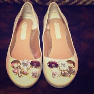 BCBG Max Azria Jeweled Flats