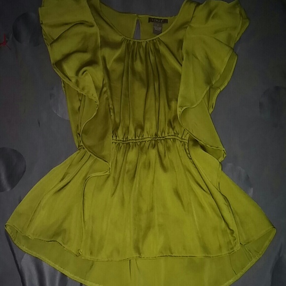 Lime green blouse