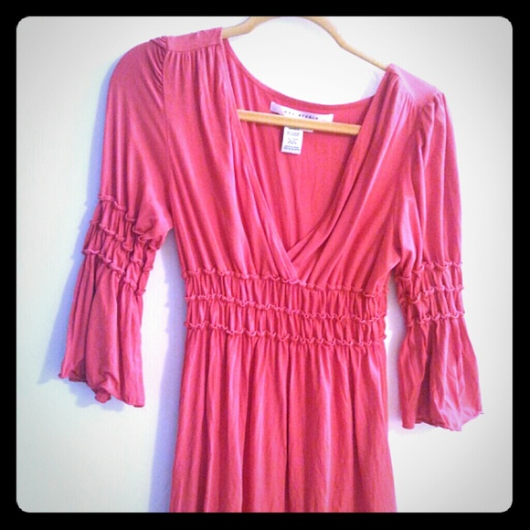 Orange tunic top