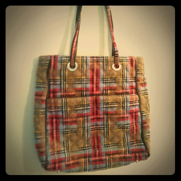 Plaid handbag