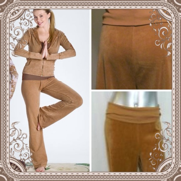 velour yoga pants