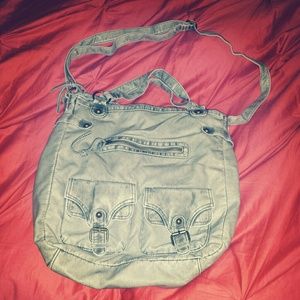 Light Gray Zippered Tote