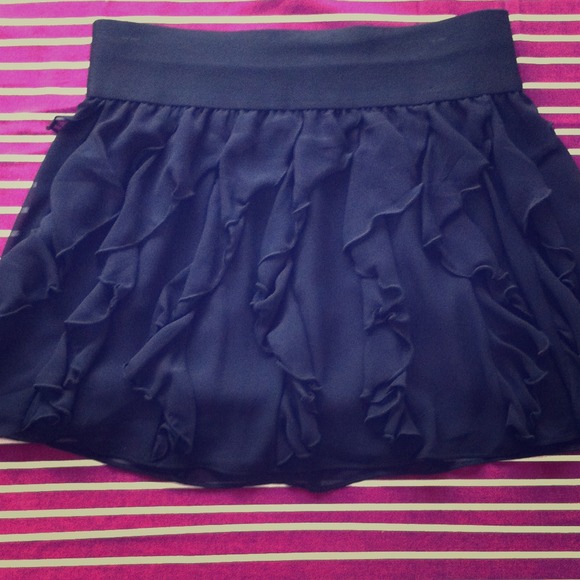 Black Ruffle Skirt
