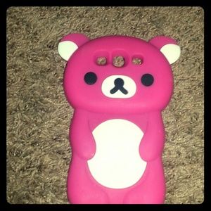 Pink 3D Samsung galaxy S3  teddy bear case