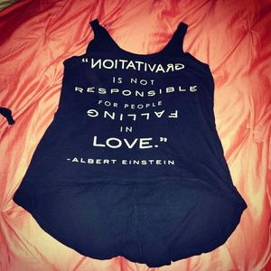 Hi-Lo Black Graphic Tank