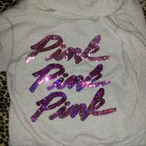 💓Victoria's Secret Pink bling hoodie RARE!!💓
