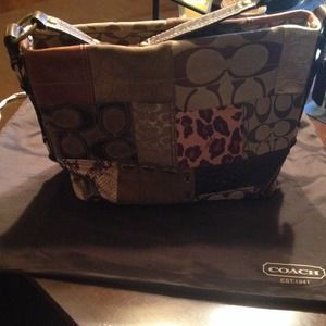 Authentic patchwork Coach bag.