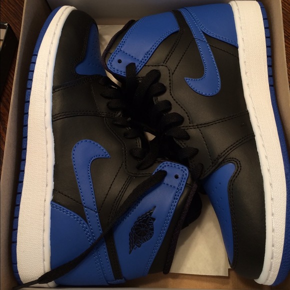 Air Jordan Royal 1s.
