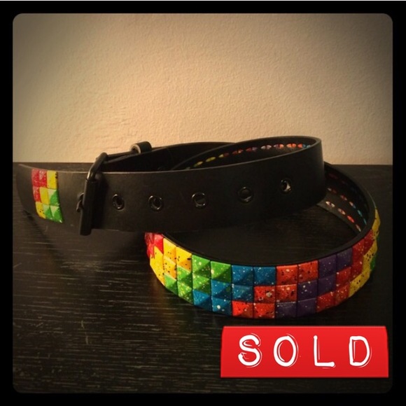 🌈Rainbow Studded Belt🌈