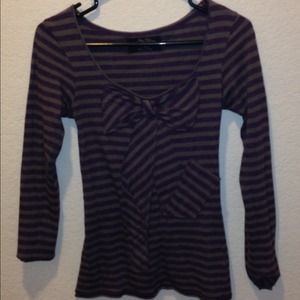 Cotton three quarter sleeve top