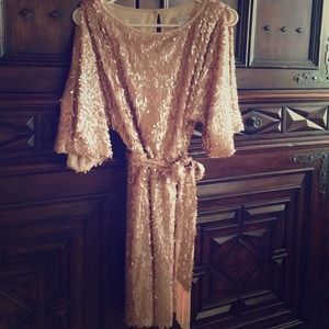 Beautiful blush sequin dress