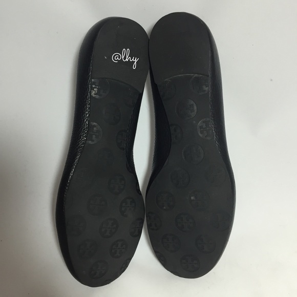 ❌SOLD❌TORY BURCH REVA FLATS - BLACK LOGO - Picture 4 of 4