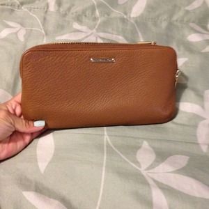 Rebecca minkoff brown leather wallet