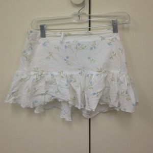 Flowered miniskirt