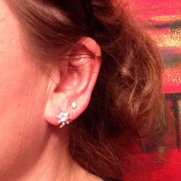 🎉HOST PICK🎉🌻925 Silver Flower Earrings🌻 - Picture 3 of 4