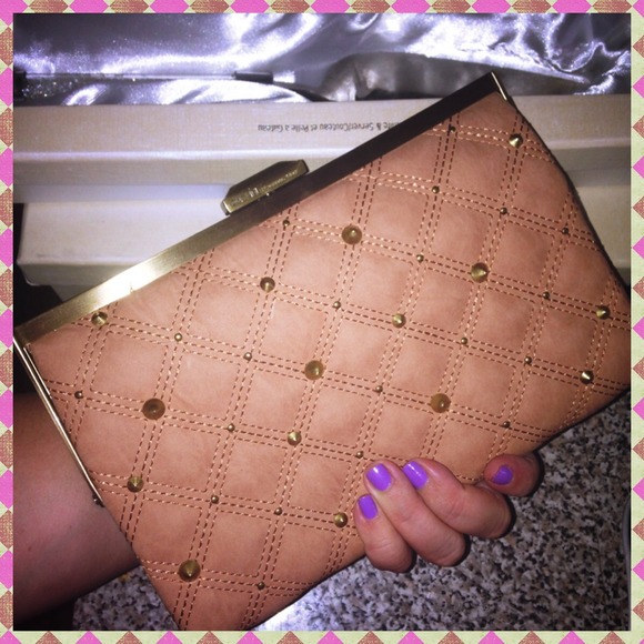 Studded Rachel Roy Clutch