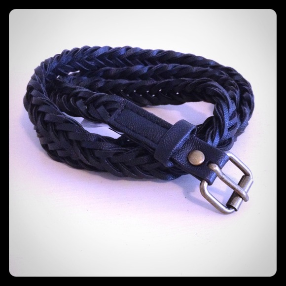 Black woven belt