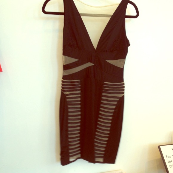 Black Mesh Dress