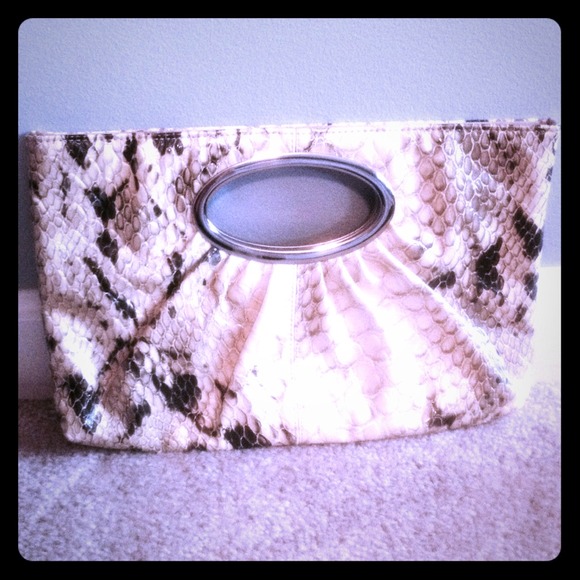 Perfect accessory Snakeskin clutch