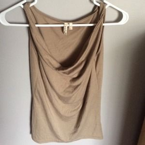 brown tank top