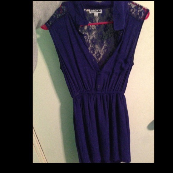 Purple hi low dress