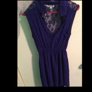 Purple hi low dress