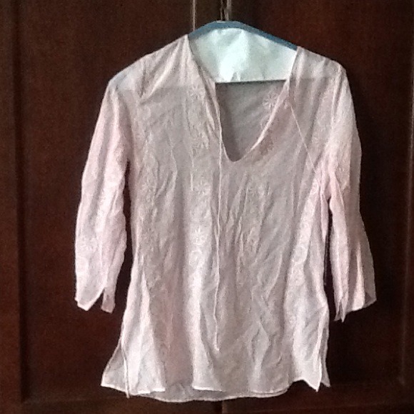 Joke sheer tunic