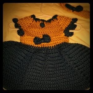 New handmade crochet dress w/ accessories