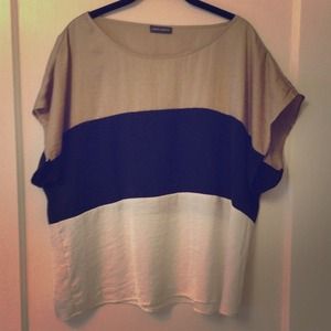 Color Block Silk Top Vince Camuto
