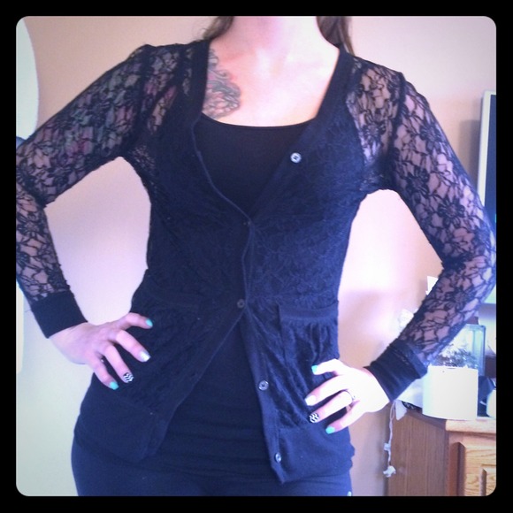 Forever 21 lace cardigan