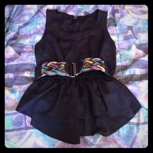 Woven interlock stretch belt