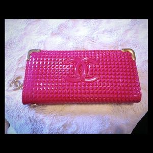 Fabulous hot pink logo Wallet