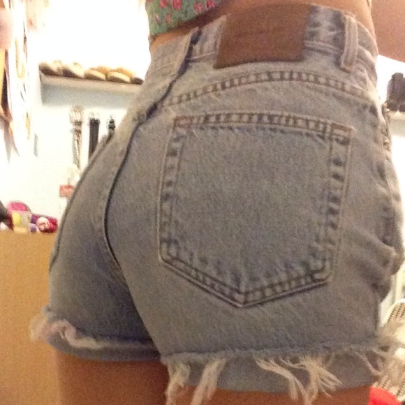 High waisted handmade shorts