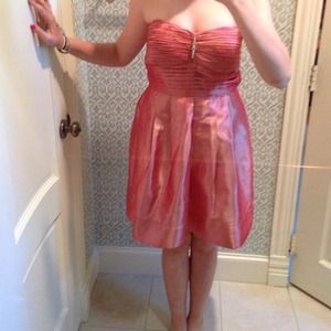 A salmon "As u wish" dress