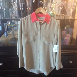 💥Sale💥Equipment color blocked collar shirt!!