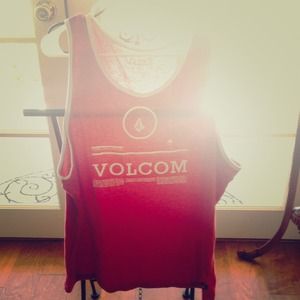 Volcom red tank