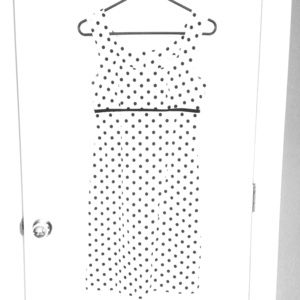 * Black and White Pokadot Dress