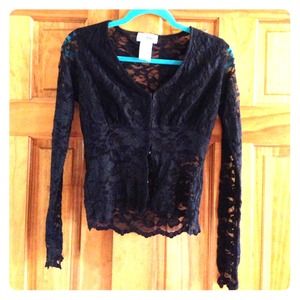 Black lace top