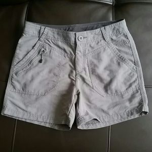 The North Face gray hiking shorts