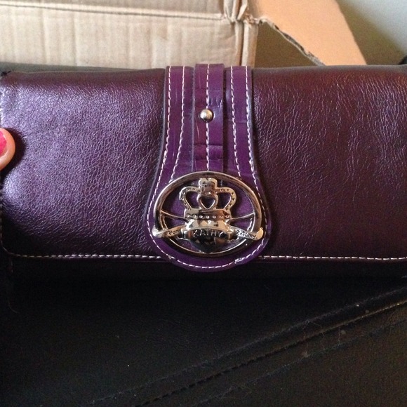 Kathy Van Zeeland deep purple wallet