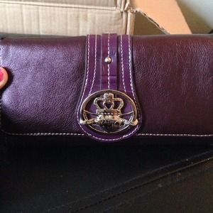 Kathy Van Zeeland deep purple wallet